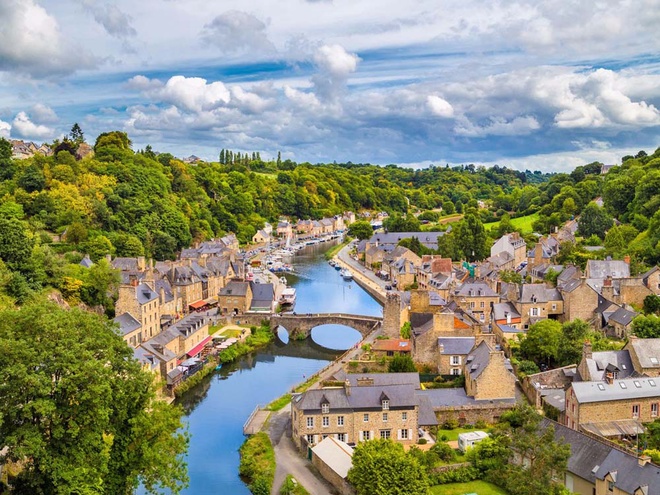 Dinan is a picturesque walled town in Brittany, France