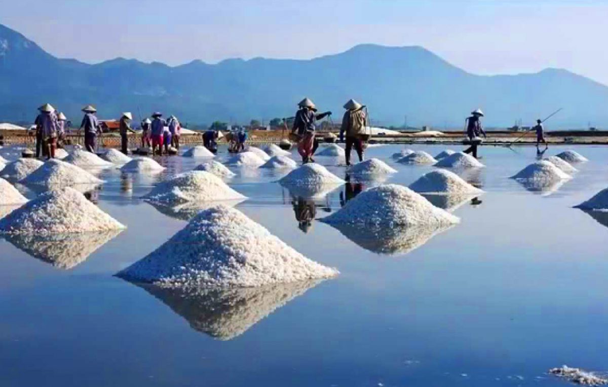 Những hình thật đẹp, thật yên ổn bình và giản dị về người nông dân tạo ra muối ở Sa Huỳnh